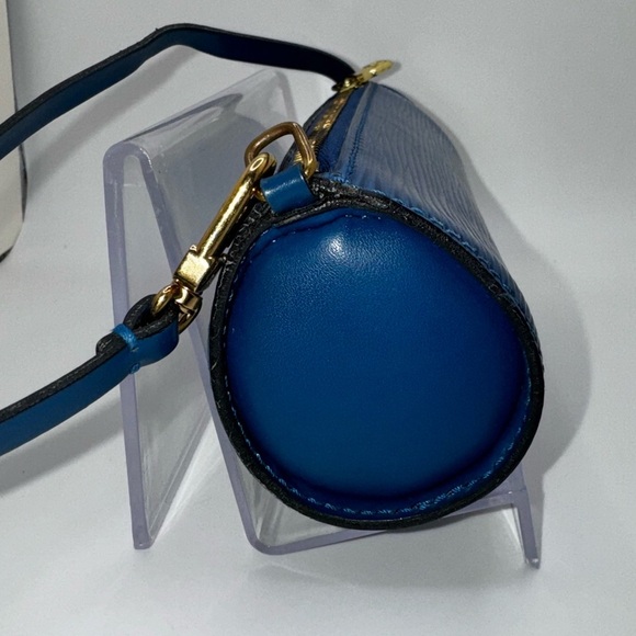 Louis Vuitton - mini Papillon pouch - excellent used condition - Blue Epi - Picture 4 of 14